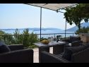 Casa vacanza Jak - sea view: H(4) Orebic - Peninsola di Peljesac  - Croazia - H(4): la terrazza