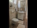 Casa vacanza Jak - sea view: H(4) Orebic - Peninsola di Peljesac  - Croazia - H(4): il bagno con la toilette
