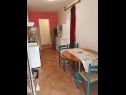 Appartamenti Ani - 250m from beach A1(2) Brodarica - Riviera Sibenik  - Appartamento - A1(2): la cucina con la sala da pranzo