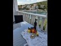Appartamenti Dragi - at the beach & parking: A1(2+2), A2(2+1) Baia Kanica (Rogoznica) - Riviera Sibenik  - Croazia - Appartamento - A1(2+2): la terrazza