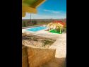 Casa vacanza Villa Karaga - with private pool: H(8+1) Ljubotic - Riviera Sibenik  - Croazia - la piscina