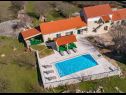 Casa vacanza Villa Karaga - with private pool: H(8+1) Ljubotic - Riviera Sibenik  - Croazia - H(8+1): la casa