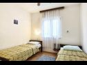 Appartamenti Ziva - by the beach; A1(6), A2(4), A3 (2+1) Baia Lozica (Rogoznica) - Riviera Sibenik  - Croazia - Appartamento - A1(6): la camera da letto