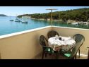 Appartamenti Mirni - 5 m from sea: A1(2+1) Luka (Isola di Prvic) - Riviera Sibenik  - la terrazza