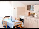 Appartamenti Mirni - 5 m from sea: A1(2+1) Luka (Isola di Prvic) - Riviera Sibenik  - Appartamento - A1(2+1): la cucina con la sala da pranzo