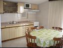 Appartamenti Neva - 150m from sea: A1(6), A2(6) Primosten - Riviera Sibenik  - Appartamento - A1(6): la cucina con la sala da pranzo