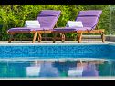 Casa vacanza Lucmar - swimming pool and sea view H(8+2) Zatoglav - Riviera Sibenik  - Croazia - la piscina (casa e dintorni)