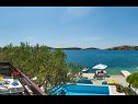 Casa vacanza Lucmar - swimming pool and sea view H(8+2) Zatoglav - Riviera Sibenik  - Croazia - H(8+2): la terrazza