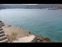 Appartamenti Primo - sea view: A1(2+1), A2(4), A3(4), A4(3+1) Baia Banje (Rogac) - Isola di Solta  - Croazia - la spiaggia