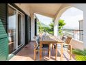 Casa vacanza Peace - rustic and dalmatian stone: H(7+3) Kastel Sucurac - Riviera Split  - Croazia - H(7+3): il balcone