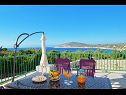 Casa vacanza Željko - sea view H(4+2) Drvenik Mali (Isola di Drvenik Mali) - Riviera Trogir  - Croazia - H(4+2): la terrazza