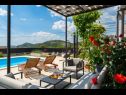 Casa vacanza Pax - with pool: H(4+2) Marina - Riviera Trogir  - Croazia - il cortile