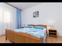 Appartamenti Vin - 40 m from sea: A1 (4+1), A2 (2+2), A3 (2+2) Seget Donji - Riviera Trogir  - Appartamento - A1 (4+1): la camera da letto