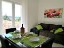 Appartamenti Tih - 20 m from sea: A1 Ruzmarin(2+2), A2 Maslina(2+2) Sevid - Riviera Trogir  - Appartamento - A2 Maslina(2+2): il soggiorno