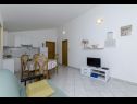 Appartamenti Mil - 80m from the sea A1(4+1), A2(2) Sevid - Riviera Trogir  - Appartamento - A2(2): la cucina con la sala da pranzo