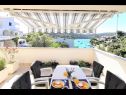 Appartamenti Garden - sea view: A1(4) Sevid - Riviera Trogir  - Appartamento - A1(4): lo sguardo sul mare