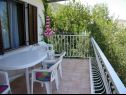 Appartamenti Fran - 30 m from sea : A1-veliki(5), A2-mali(3) Vinisce - Riviera Trogir  - Appartamento - A1-veliki(5): la terrazza