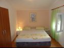 Appartamenti Maja - 80 m from pebble beach: A1(4+1) prizemlje, A4(4) kat, SA1 Istok(2), SA2 Zapad(2) Vinisce - Riviera Trogir  - Studio appartamento - SA1 Istok(2): la camera da letto