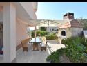 Appartamenti Josi - 150 m from sea: A1(4+1), A2(4+1), A4(4+1) Vinisce - Riviera Trogir  - il cortile