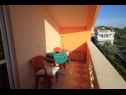 Appartamenti Sea view - cosy & in center: SA1(2), A2(2+1), A3(2+1) Kukljica - Isola di Ugljan  - Studio appartamento - SA1(2): la terrazza