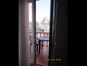 Appartamenti Sor - on the beach: SA1(2+1), A1(4+1), A2(2+2), A3(2+2) Bibinje - Riviera Zadar  - Studio appartamento - SA1(2+1): il balcone