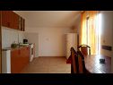 Appartamenti Tina -with terrace and sea view A1(4) Obrovac - Riviera Zadar  - Appartamento - A1(4): la cucina con la sala da pranzo