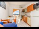 Appartamenti Adriatic - with beautiful garden: A1(2), A2(2), A3(2+2) Rtina - Riviera Zadar  - Appartamento - A2(2): la cucina con la sala da pranzo