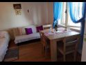 Appartamenti JoPek - sea view; SA1(2+1) Rtina - Riviera Zadar  - Studio appartamento - SA1(2+1): l’intreno