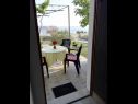 Appartamenti JoPek - sea view; SA1(2+1) Rtina - Riviera Zadar  - Studio appartamento - SA1(2+1): la terrazza
