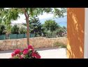 Casa vacanza Anamaria - sea and mountain view: H(3+2) Vinjerac - Riviera Zadar  - Croazia - il cortile