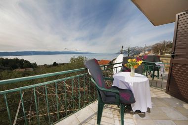 Appartamenti Panorama - terrace with sea view: A1(4) Brela - Riviera Makarska 