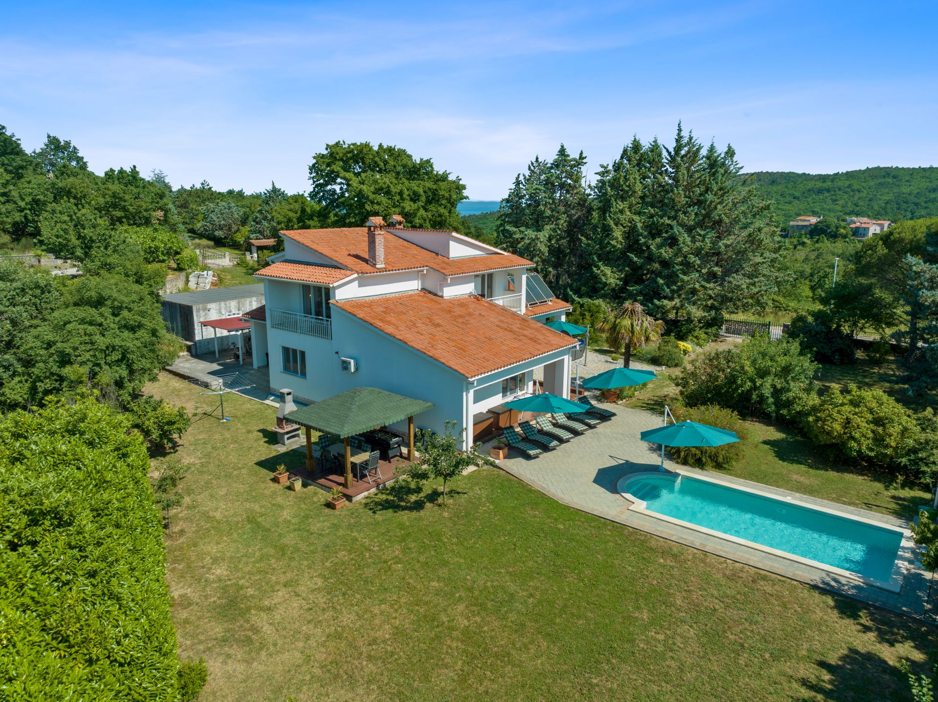 Casa vacanza Martina - large luxury villa: H(8+2) Labin - Istria  - Croazia