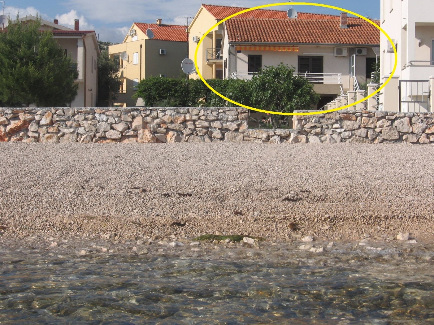 Appartamenti Mira - 20 m from pebble beach: A1(4+1), A2(4) Zaboric - Riviera Sibenik 